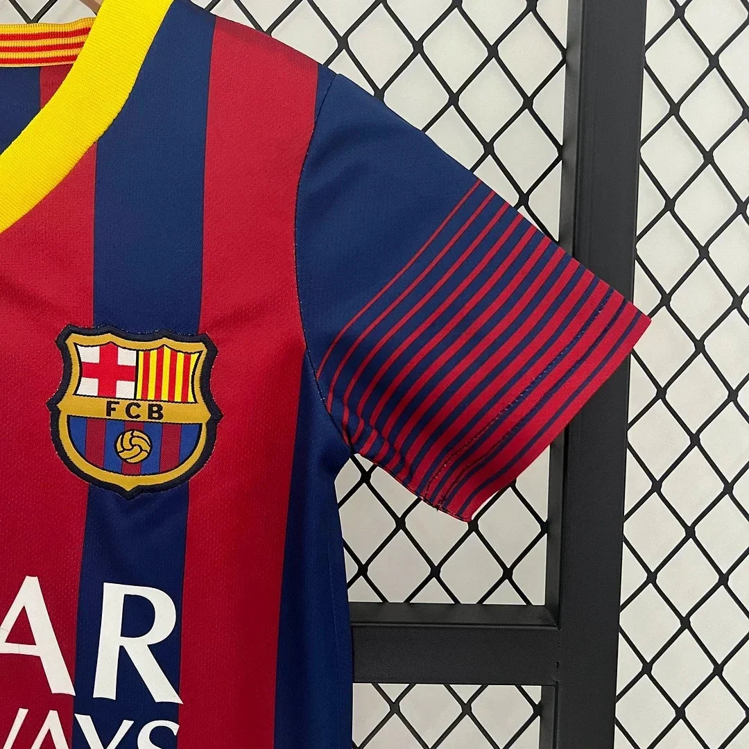 Retro Barcelona 2013/2014 Home Kids Jersey