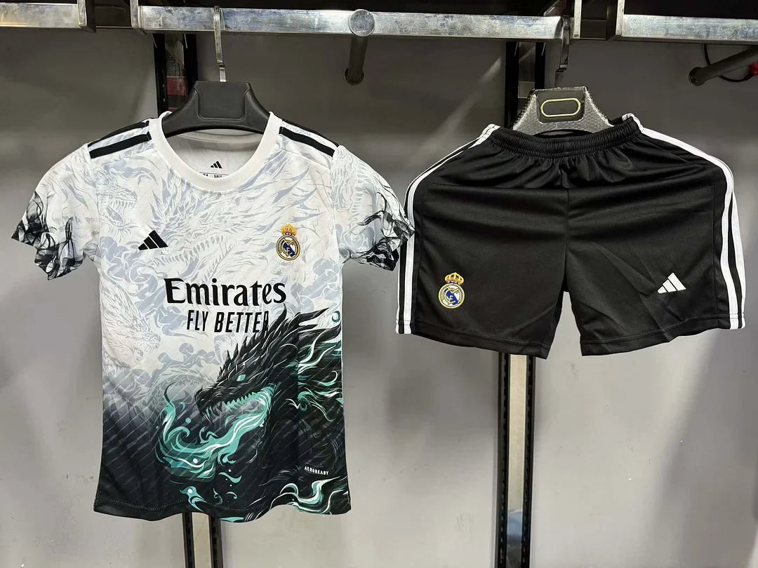 Real Madrid "Emerald Flame" Limited Edition Kids Jersey