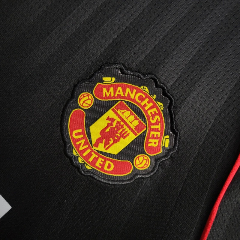 Retro Manchester United 2007/2008 Black Kids Jersey