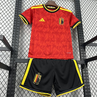 Belgium 2026 Home World Cup Kids Jersey