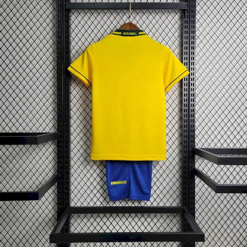 Retro Brazil 1994 Home Kids Jersey