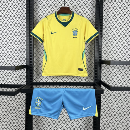 Brazil 2026 Home World Cup Kids Jersey