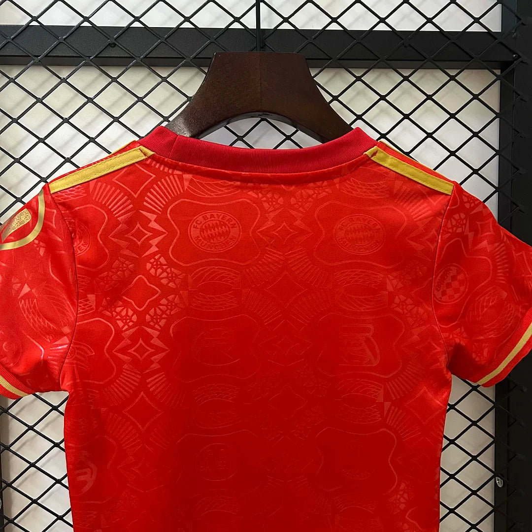 Bayern Munich 2025/2026 125th Anniversary Edition Red Kids Jersey