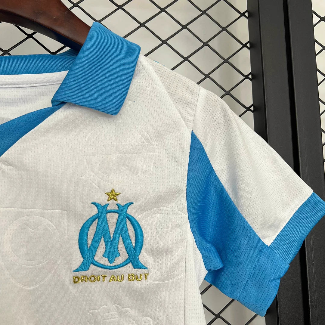 Olympique de Marseille 2025/2026 Home Kids Jersey
