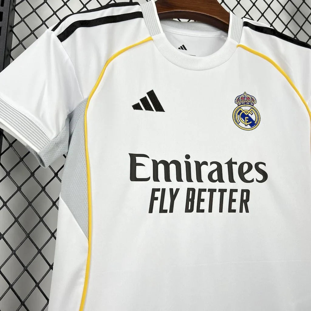 Real Madrid 2025/2026 Home Kids Jersey