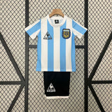 Retro Argentina 1986 Home Kids Jersey