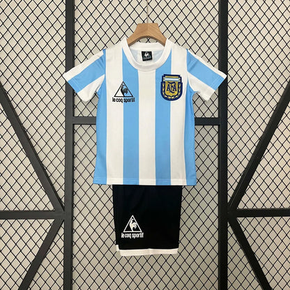 Retro Argentina 1986 Home Kids Jersey