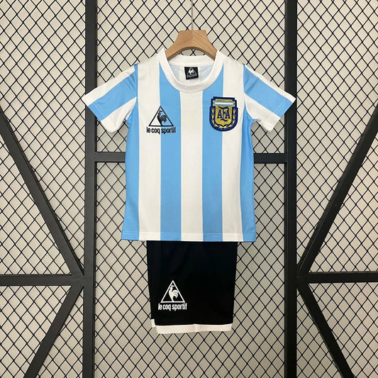 Retro Argentina 1986 Home Kids Jersey