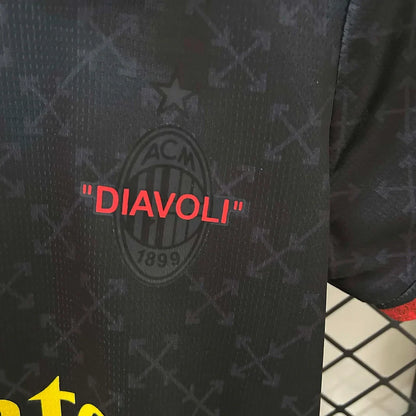 AC Milan 2024/2025 x Off White Limited Edition Design 1 Kids Jersey