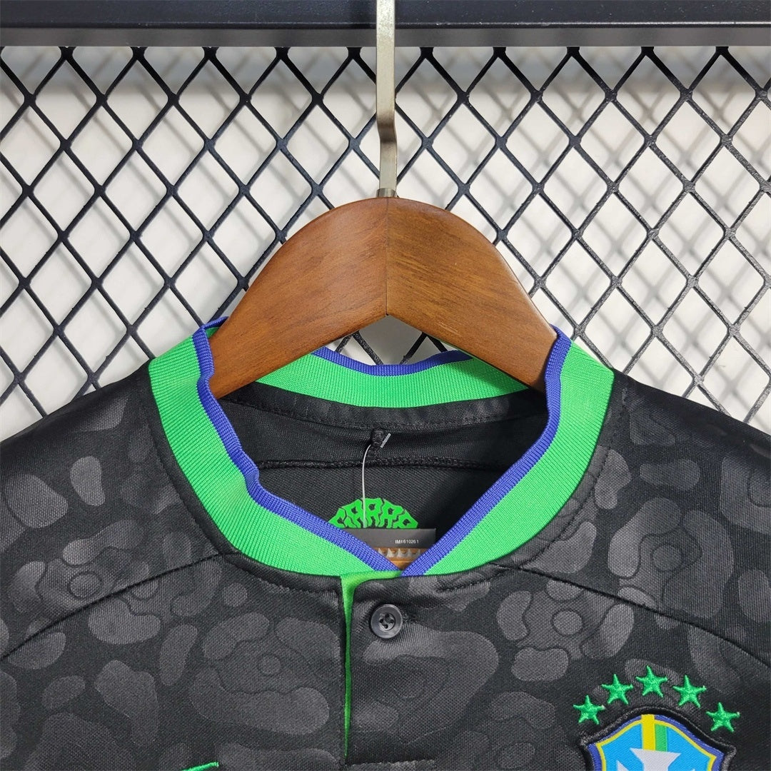 Brazil "Black Leopard" Limited Edition Kids Jersey