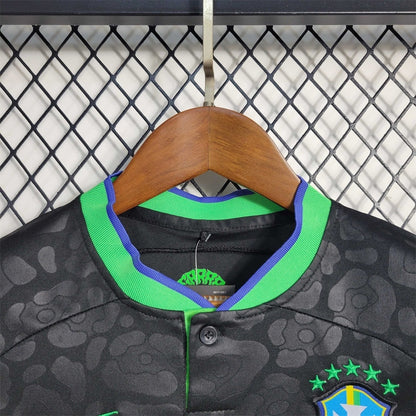 Brazil "Black Leopard" Limited Edition Kids Jersey