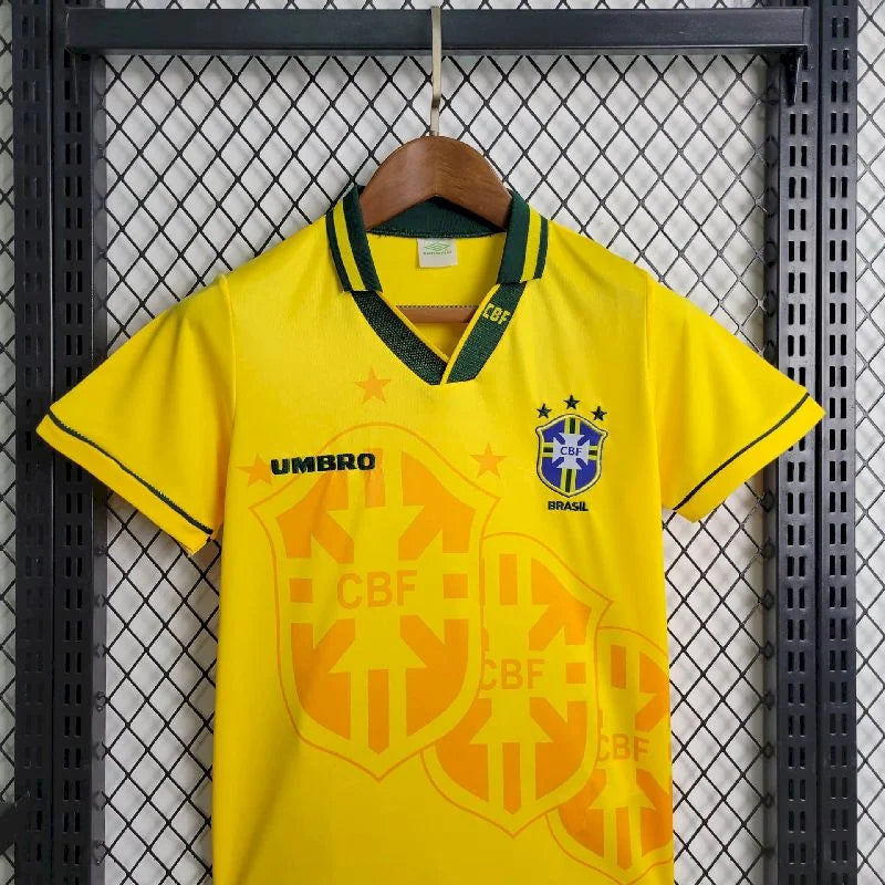 Retro Brazil 1994 Home Kids Jersey