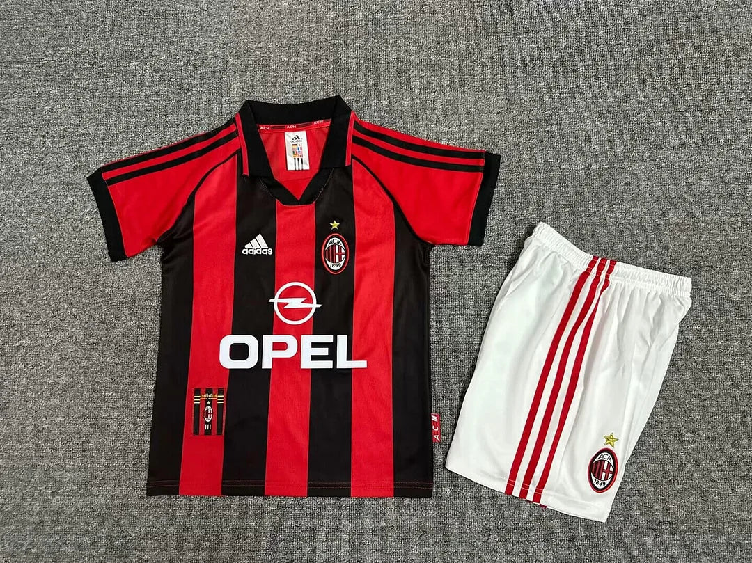 Retro AC Milan 1998/1999 Home Kids Jersey