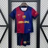 Barcelona 2024/2025 x Travis Scott Home Kids Jersey