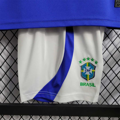 Brazil 2022 Away Kids Jersey