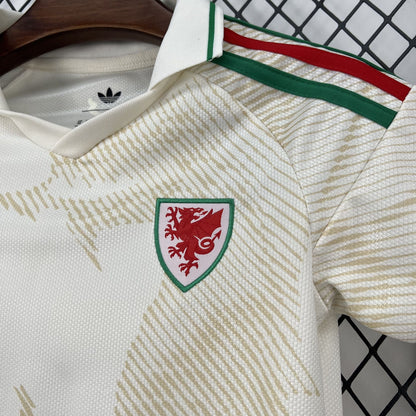 Wales 2026 Away World Cup Kids Jersey