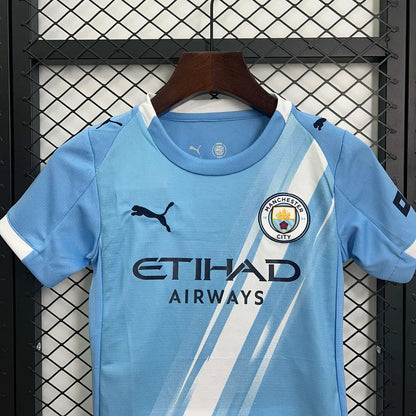 Manchester City 2025/2026 Home Kids Jersey