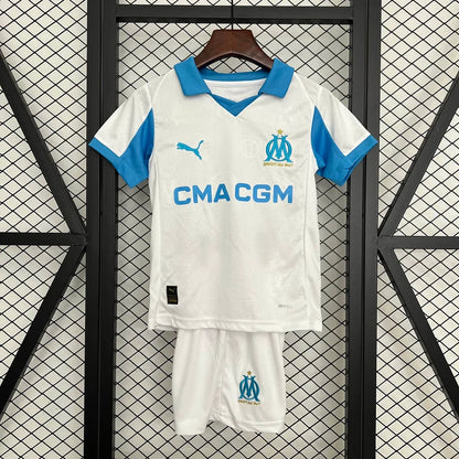 Olympique de Marseille 2025/2026 Home Kids Jersey