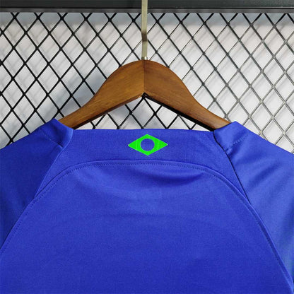 Brazil 2022 Away Kids Jersey