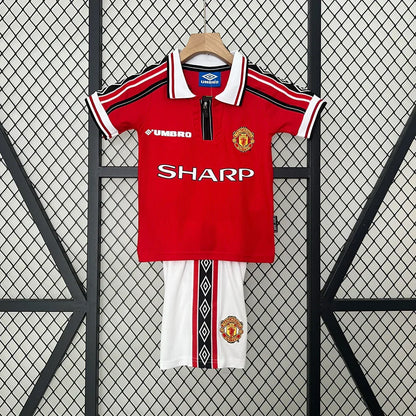 Retro Manchester United 1998/1999 Home Kids Jersey
