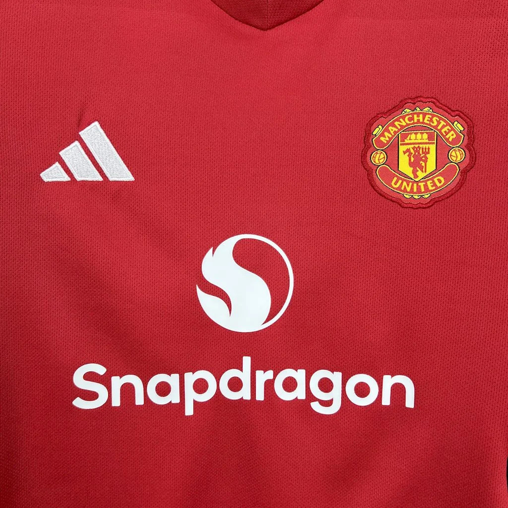 Manchester United 2025/2026 Home Kids Jersey