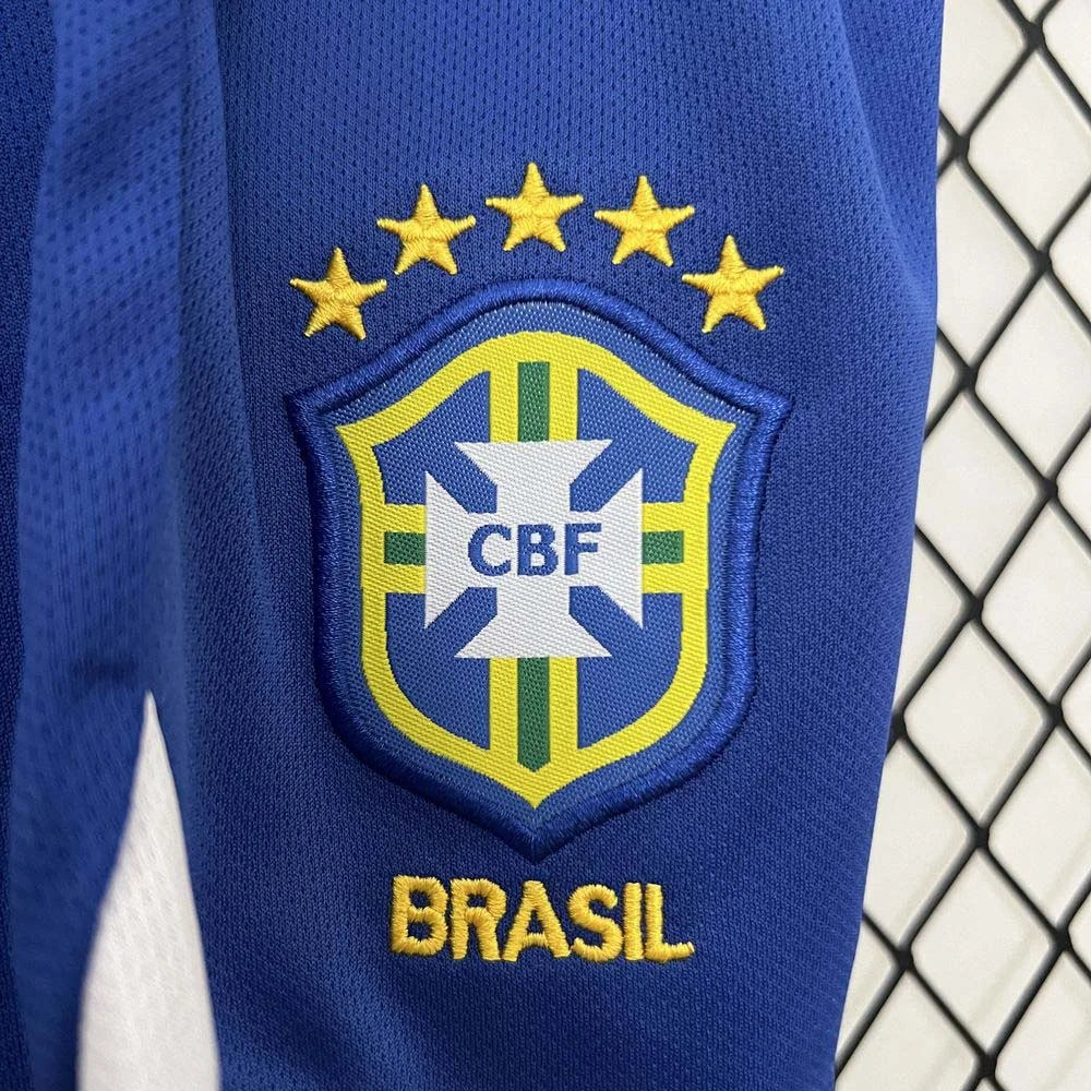 Retro Brazil 2004 Home Kids Jersey