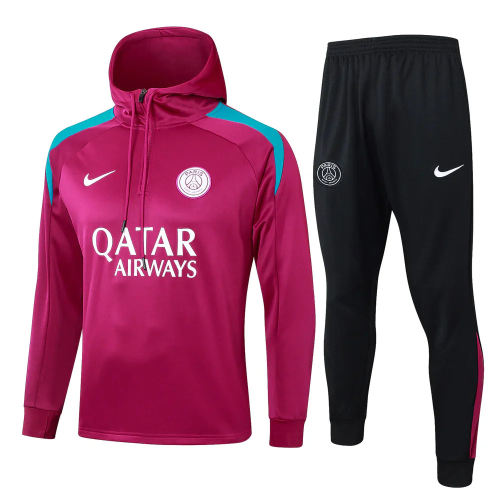 PSG 2024 Pink and Black Tracksuit