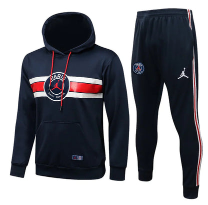 PSG Dark Blue and Red x White Tracksuit