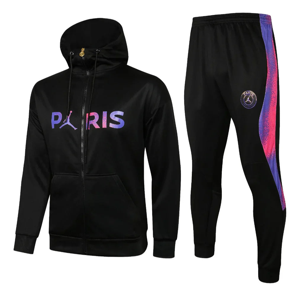PSG Black and Purple Design 1 Tracksuit
