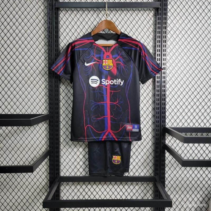 Barcelona "Catalan Veins" Limited Edition Kids Jersey