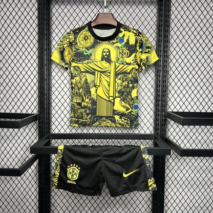 Brazil "Jesus" Yellow Limited Edition Kids Jersey