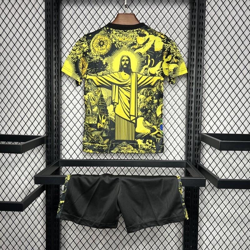 Brazil "Jesus" Yellow Limited Edition Kids Jersey