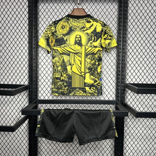 Brazil "Jesus" Yellow Limited Edition Kids Jersey