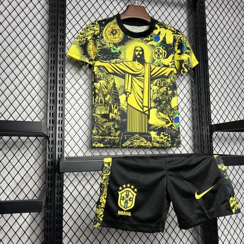 Brazil "Jesus" Yellow Limited Edition Kids Jersey
