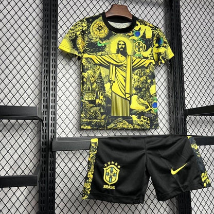 Brazil "Jesus" Yellow Limited Edition Kids Jersey