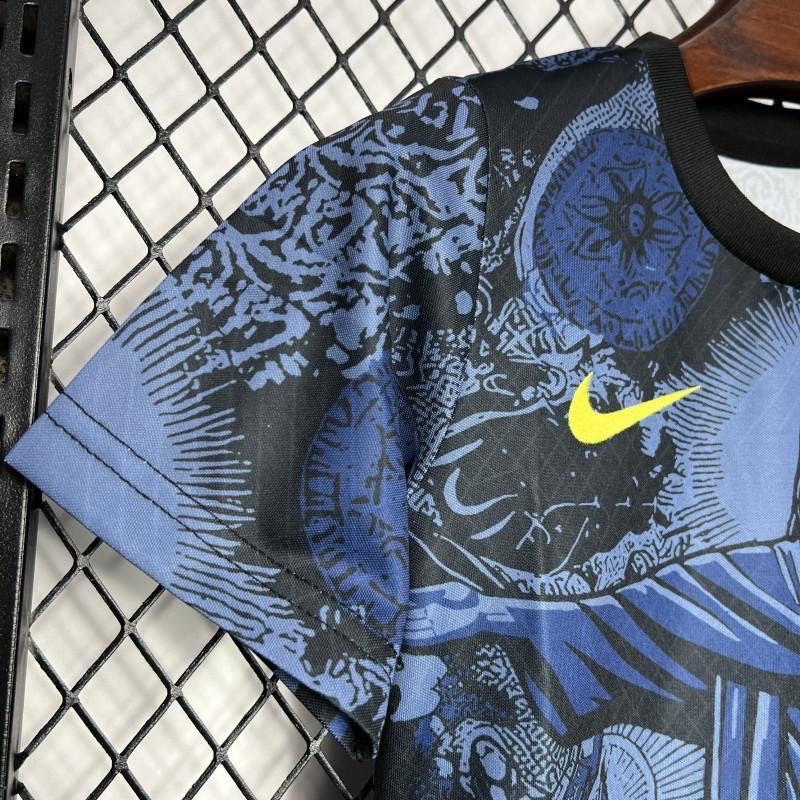 Brazil "Jesus" Blue Limited Edition Kids Jersey