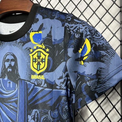 Brazil "Jesus" Blue Limited Edition Kids Jersey