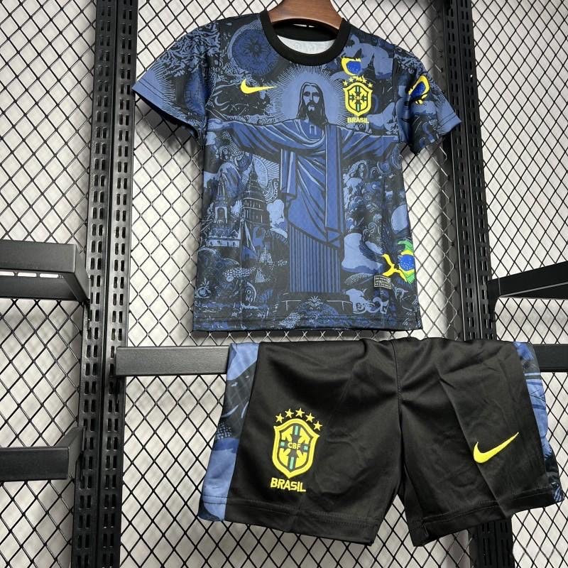 Brazil "Jesus" Blue Limited Edition Kids Jersey