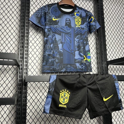 Brazil "Jesus" Blue Limited Edition Kids Jersey