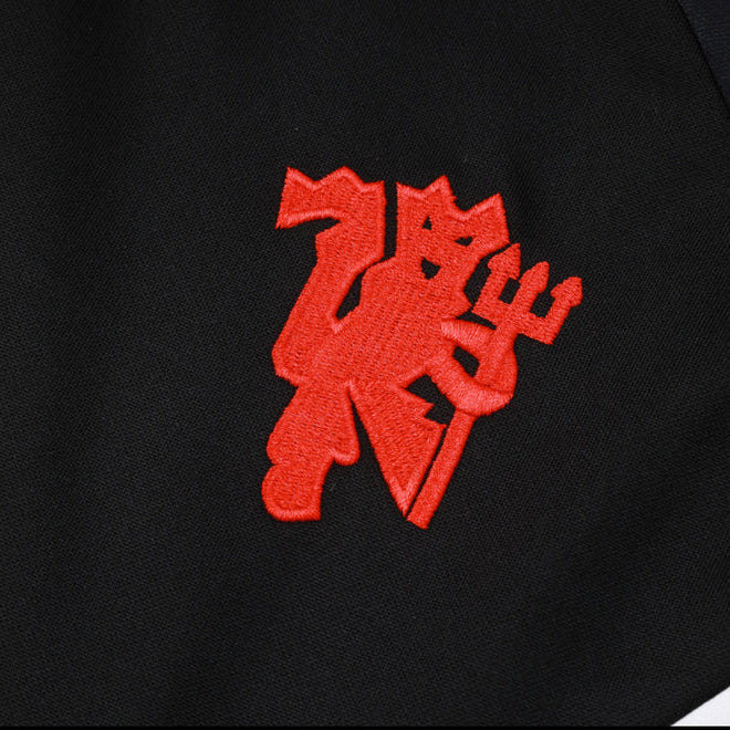 Manchester United Black and Red II Design 2 Tracksuit
