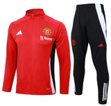Manchester United Black and Red Design 1 Tracksuit