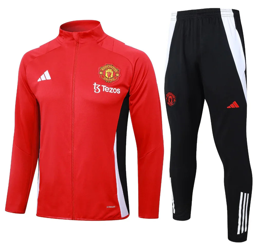 Manchester United Black and Red Design 1 Tracksuit