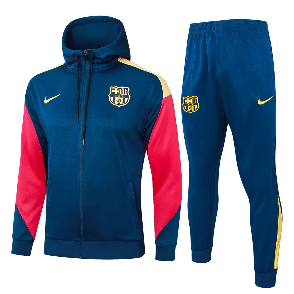 Barcelona Dark Blue and Red Design 1 Tracksuit