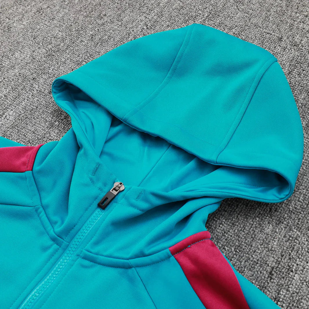 PSG Light Blue and Black Tracksuit