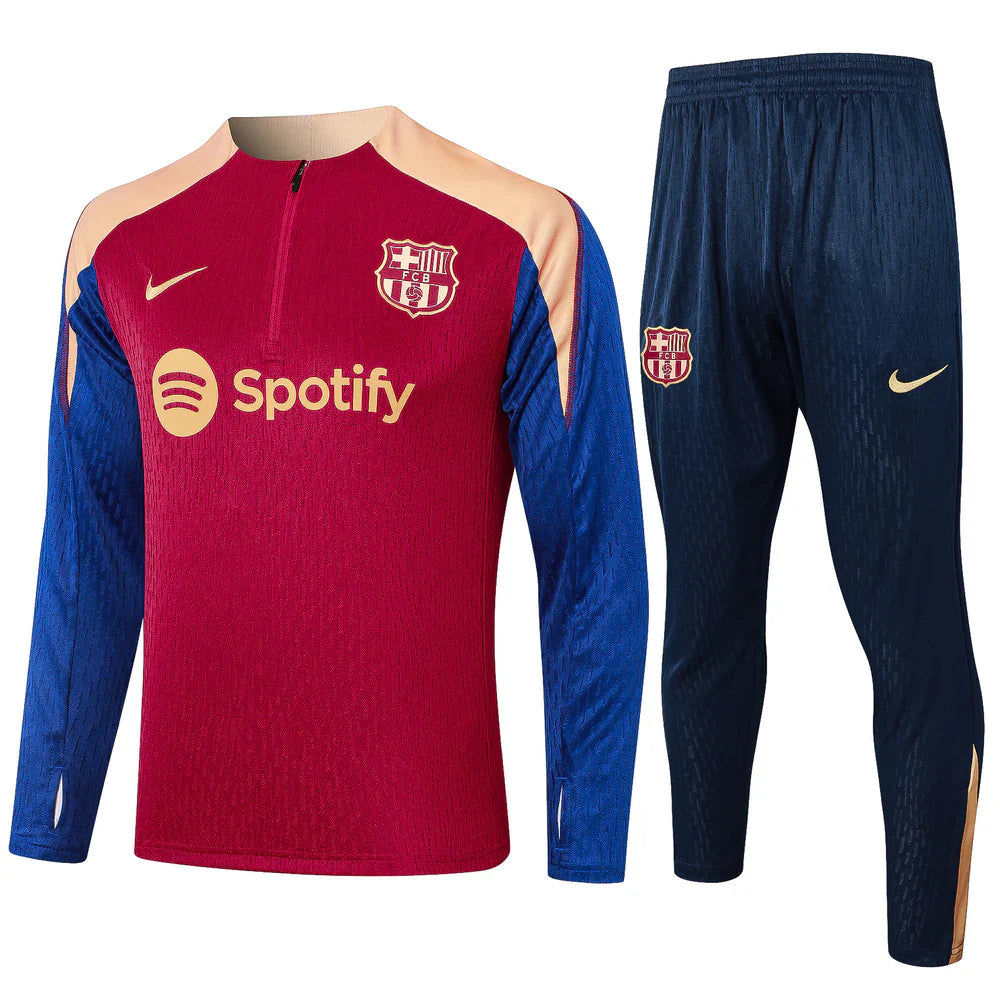 Barcelona Dark Blue and Red Design 2 Tracksuit