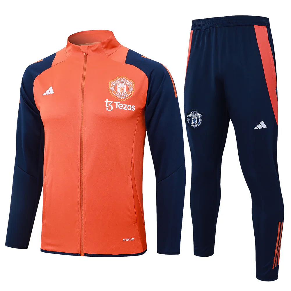 Manchester United Dark Blue and Orange II Tracksuit