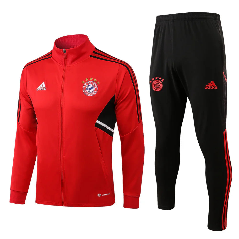 Bayern Munich Black and Red Design 3 Tracksuit