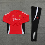Manchester United Black and Red II Design 1 Tracksuit