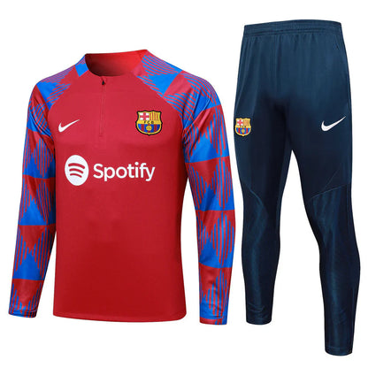 Barcelona Dark Blue and Red Design 3 Tracksuit