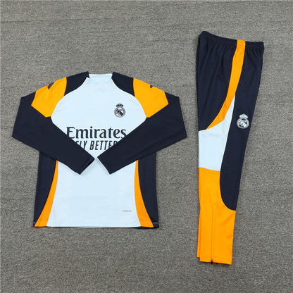 Real Madrid Dark Blue and White Design 2 Tracksuit